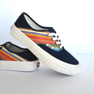 VANS AUTHENTIC SF RETRO STRIPES DRESS BLUE SNEAKER SHOES